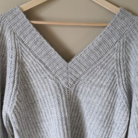 ASOS V Neck Fluffy Oversized Sweater - Picture 3 of 7